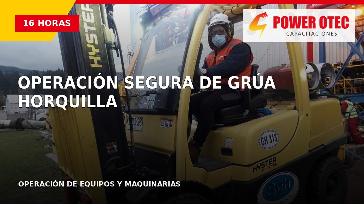 Operación segura de grúa horquilla